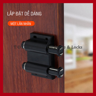 Bản lề nhấn mở kính 1 cánh/ 2 cánh - lề nhấn kính đơn/ đôi
