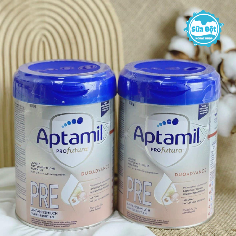 Sữa Aptamil Profutura DuoAdvance Đức Pre, số 1, số 2 lon 800g