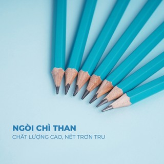 Hộp 12 Bút Chì Gỗ Classmate Nét Bút Mịn Chì Mềm, Dùng Cho Bé Tập Viết 2B/4B/6B CL-PC412/PC414/PC416