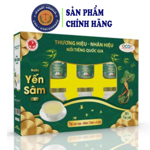 Hộp Yến Sâm chưng sẵn 6 hũ x 70ml