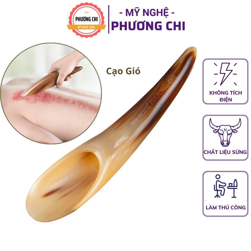 Dụng cụ cạo gió sừng, Cây ấn huyệt bằng sừng giúp lưu thông khí huyết | Mỹ Nghệ Phương Chi