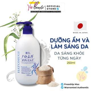 Sữa Dưỡng Thể Sáng Da Hatomugi Moisturizing & Conditioning Body Lotion cấp ẩm, dịu da 400ml