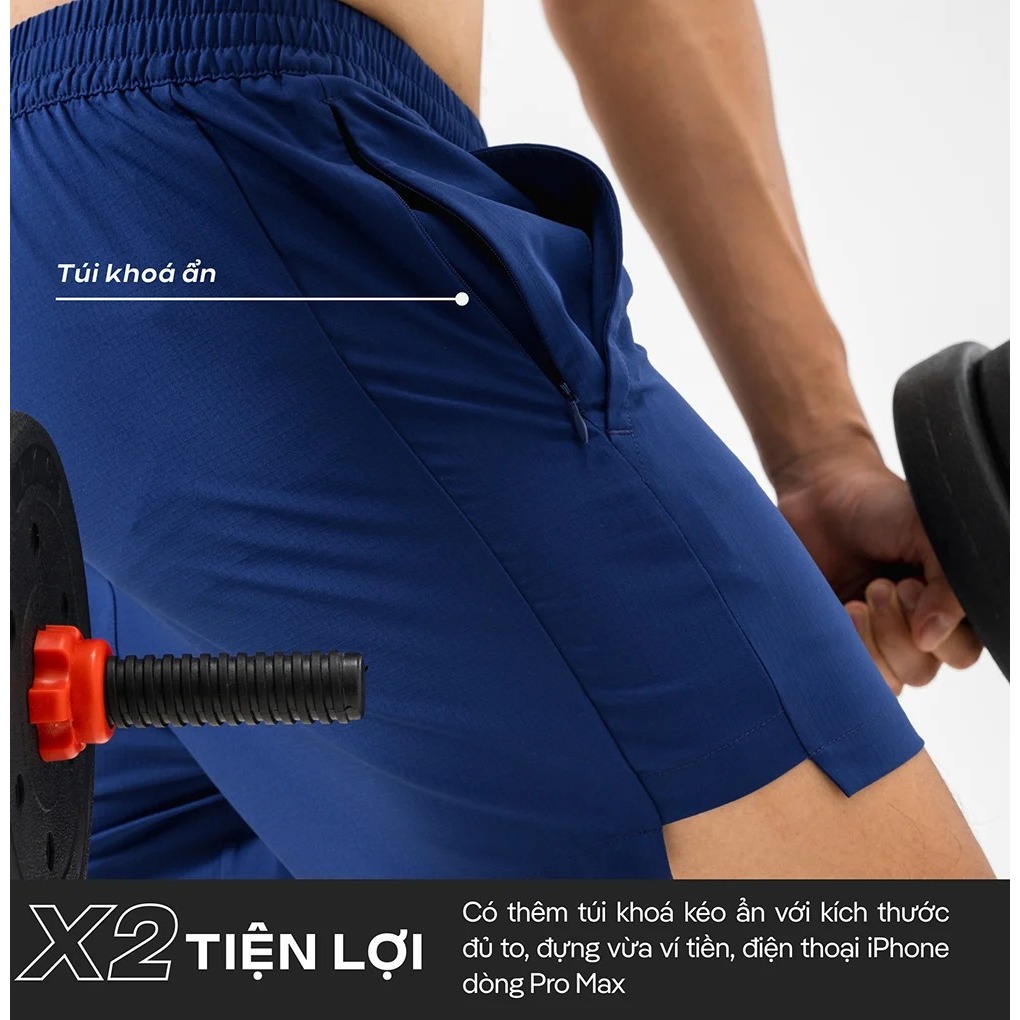 Shorts Gym 5" Essentials siêu thấm hút nhanh khô - Thương hiệu Coolmate