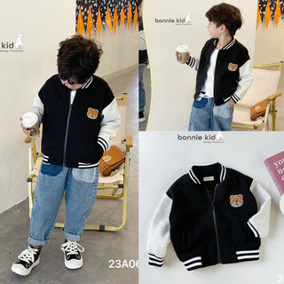 Áo khoác nỉ bomber gấu Bear bé trai