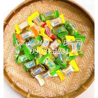 Zip 200gr/100gr kẹo dừa mix vị thập cẩm thanh long đặc sản bến tre