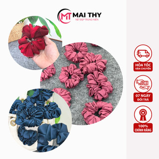 Dây Cột Tóc MAI THY, Combo 3 Cái Scrunchies Vải Makeup, Mẫu Quà Tặng Xinh Xắn