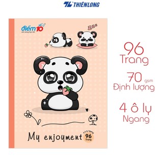Quà tặng Tập học sinh 96 trang 4 ô ly ngang 70 gsm Điểm 10 TP-NB048  (hình ngẫu nhiên)