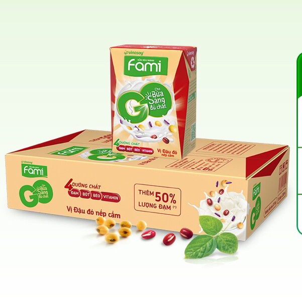 Sữa Thùng Fami vị đậu đỏ (36hộp x200ml) Đát mới