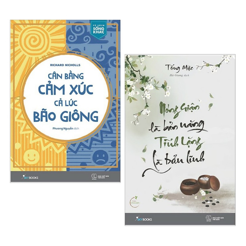 Sách - Combo 2 Cuốn Cân Bằng Cảm Xúc Cả Lúc Bão Giông + Nóng Giận Là Bản Năng, Tĩnh Lặng Là Bản Lĩnh