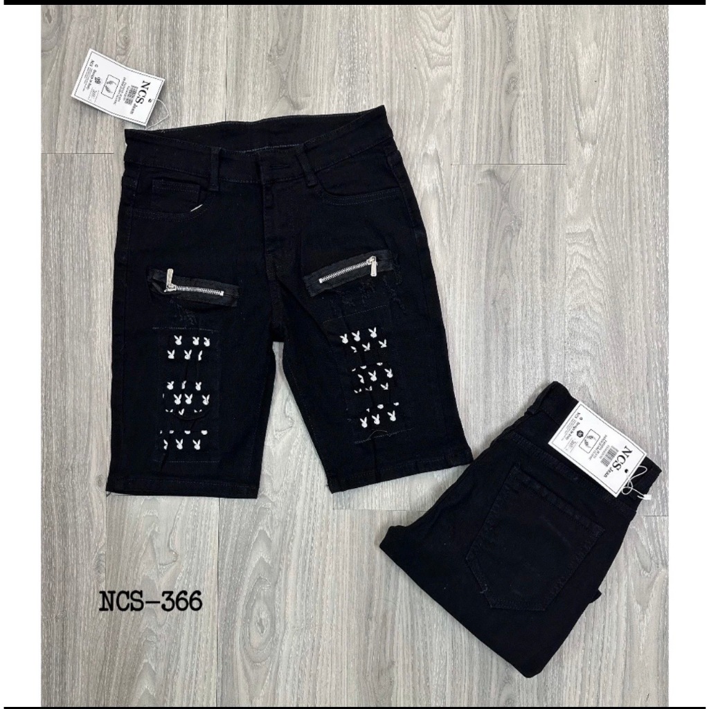 Quần short nam rách họa tiết đẹp