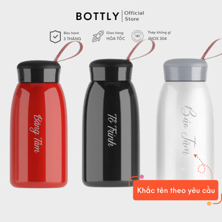 Bình giữ nhiệt HELLO BOTTLY dung tích 520ml bằng inox 304 tiện dụng giữ nhiệt nóng lạnh từ 6-12h, khắc tên theo yêu cầu