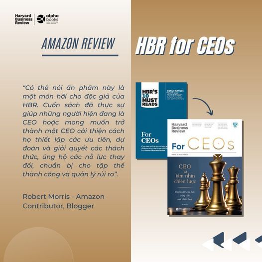Sách Harvard Business Review: For CEOs - CEO và tầm nhìn chiến lược  Alpha Books