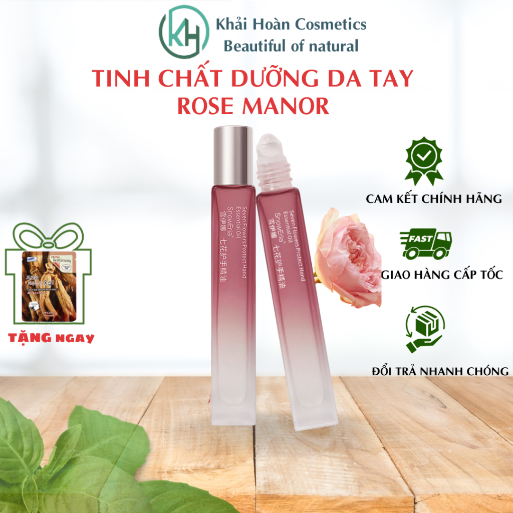 Tinh chất Rose Manor - phục hồi trẻ hóa da tay Rose Manor giảm chai sần đốt tay, xóa nhăn da tay, dưỡng móng chắc khoẻ