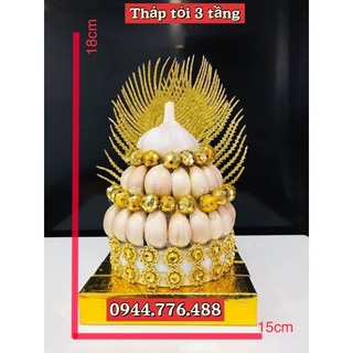 Tháp tỏi thờ ban thần Tài rước lộc về nhà mẫu mới 2025