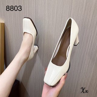 giày cao gót mũi vuông 9cm