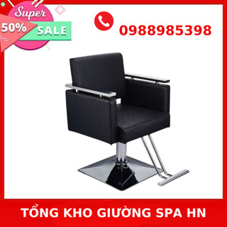 Ghế cắt tóc Nữ salon tóc - Chân inox chắc chắn, tiện lợi, dễ trang trí