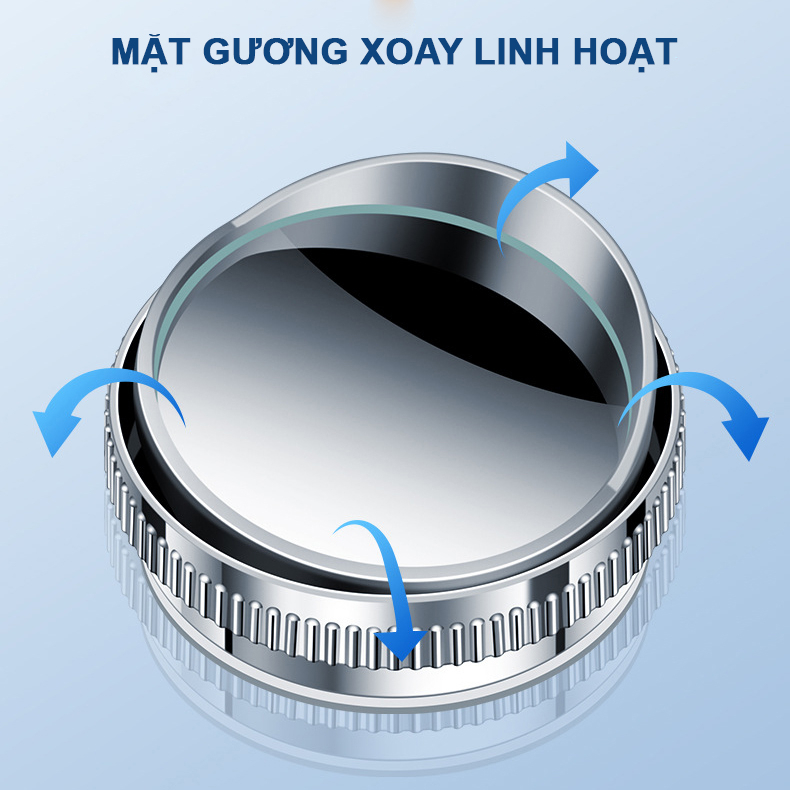 Gương cầu lồi dán gương hậu, xóa điểm mù, tăng an toàn đi xe