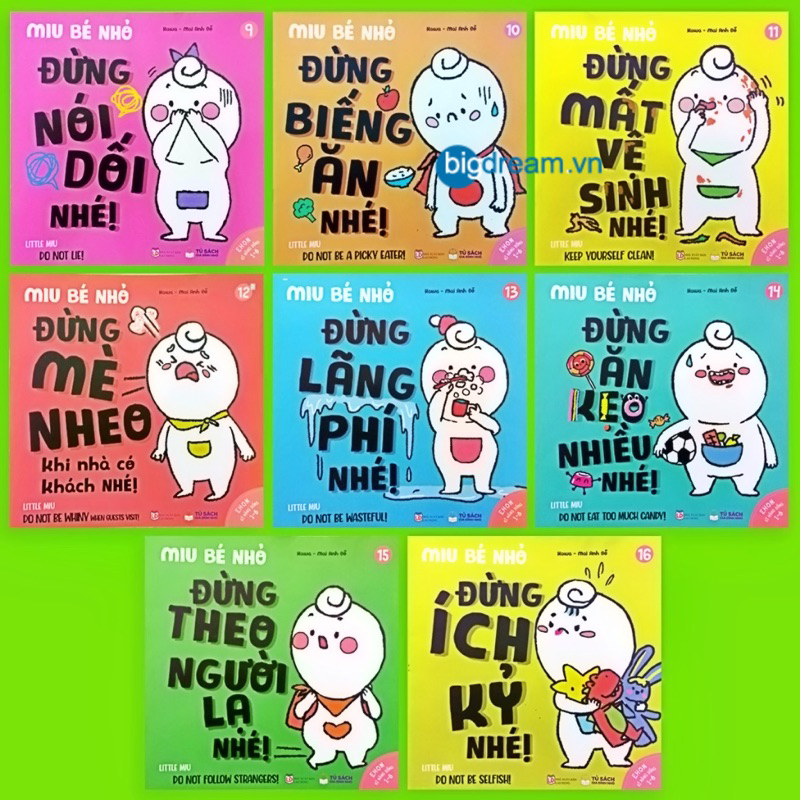 Sách - Combo 2 Bộ Ehon Miu Bé Nhỏ Phần 1 và Phần 2