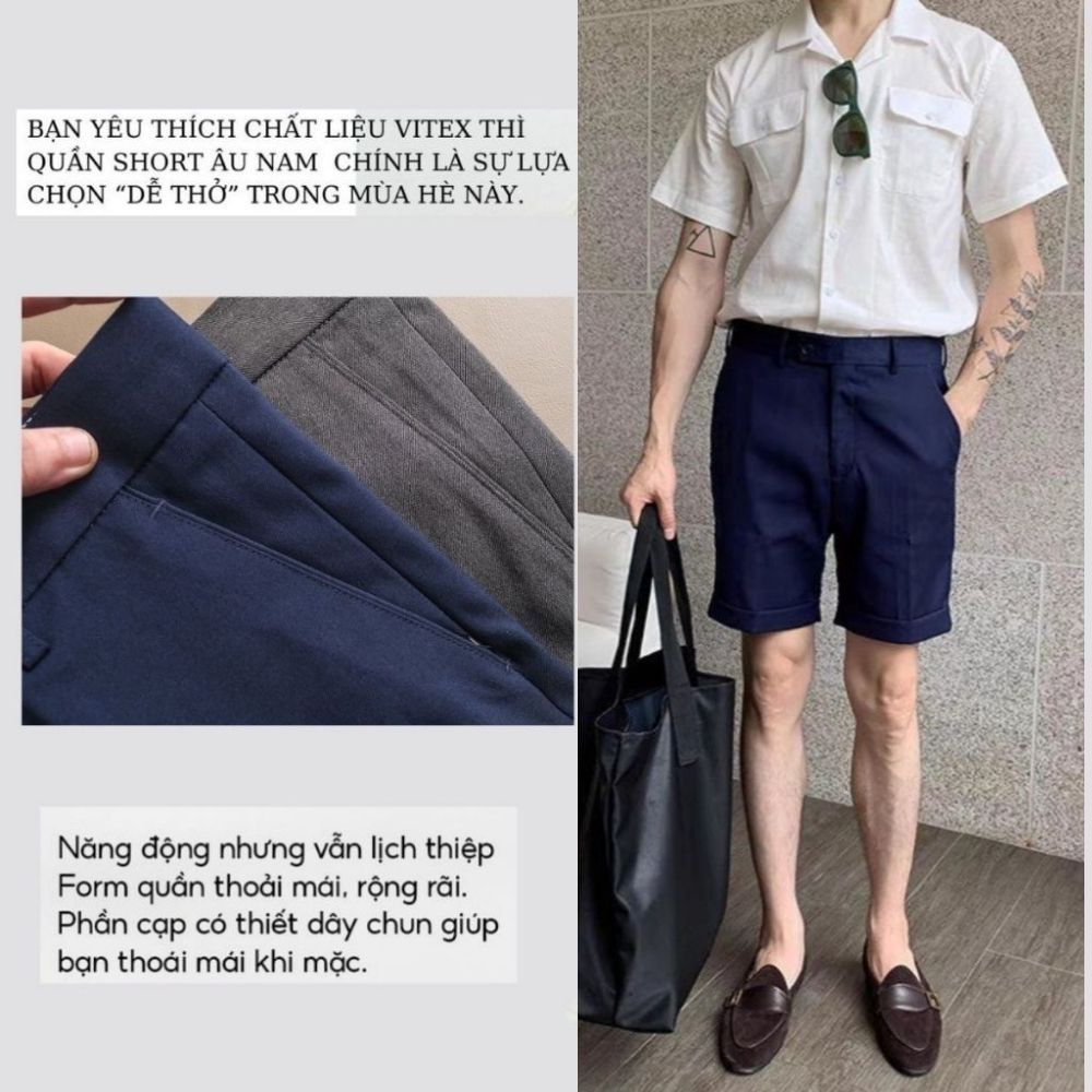 Quần short tây nam GOZIN kiểu dáng trẻ trung năng động, thoáng mát co dãn nhẹ -JA04