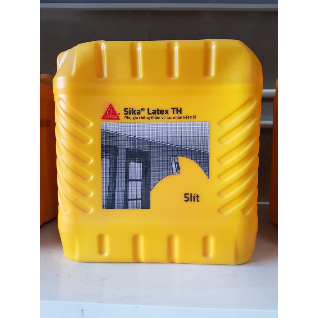 Sika - phụ gia chống thấm và tác nhân kết nối Sika Latex TH (can 5 lít)