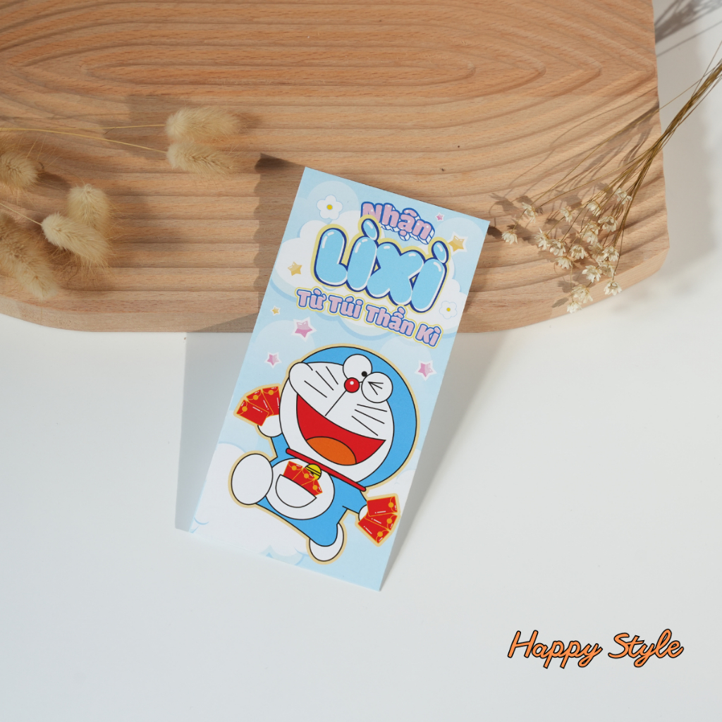 Bao Lì Xì ❤️ Set 100 Lì Xì Truyền Thống Tết 2024 Giáp Thìn In Bộ HOẠT HÌNH CHIBI Chất Đẹp