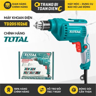 Máy khoan điện 500w total td2051026e tốc độ cao, chức năng đảo chiều
