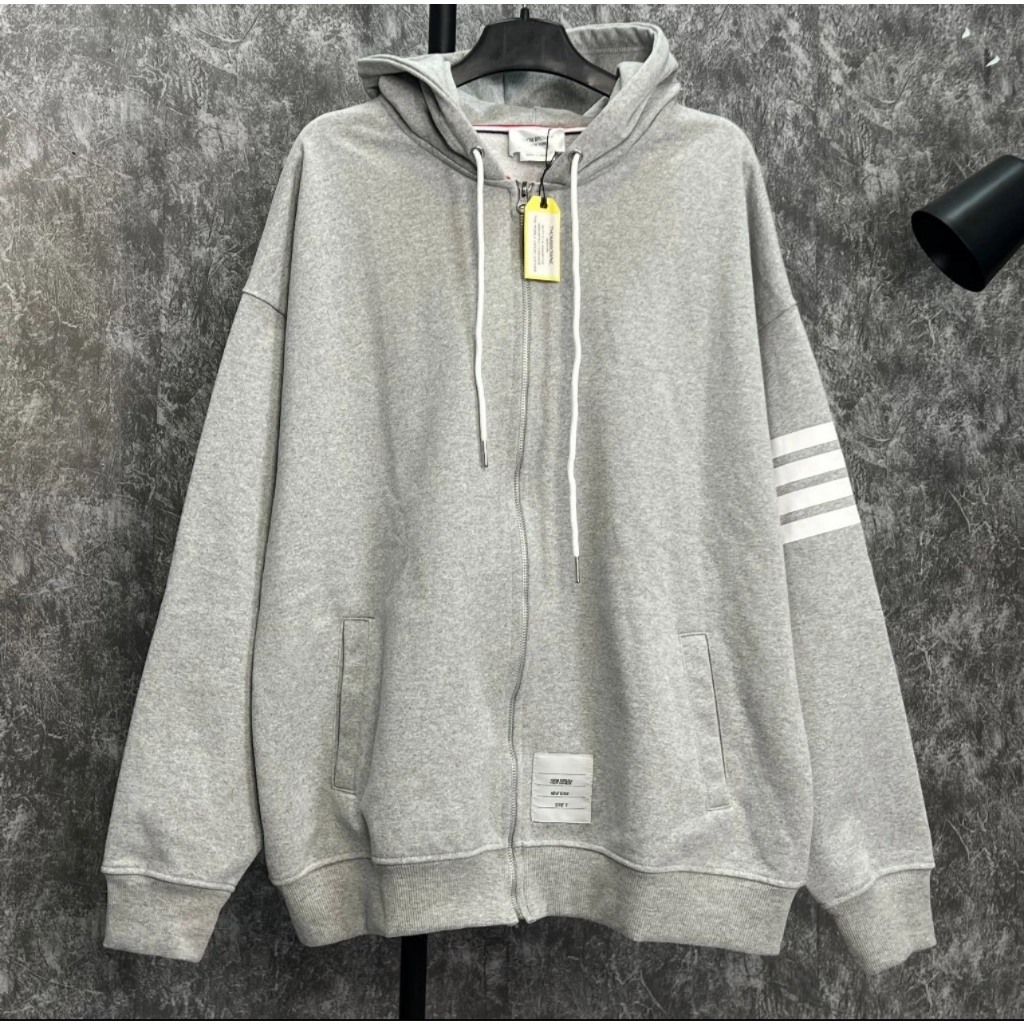Áo Khoác Hoodie Zip ThomBrown Nam Nữ Cao Cấp, CHính Hãng, Chất Nỉ Bông Xịn Xò, Tag Mac Đầy Đủ Latizia.vn