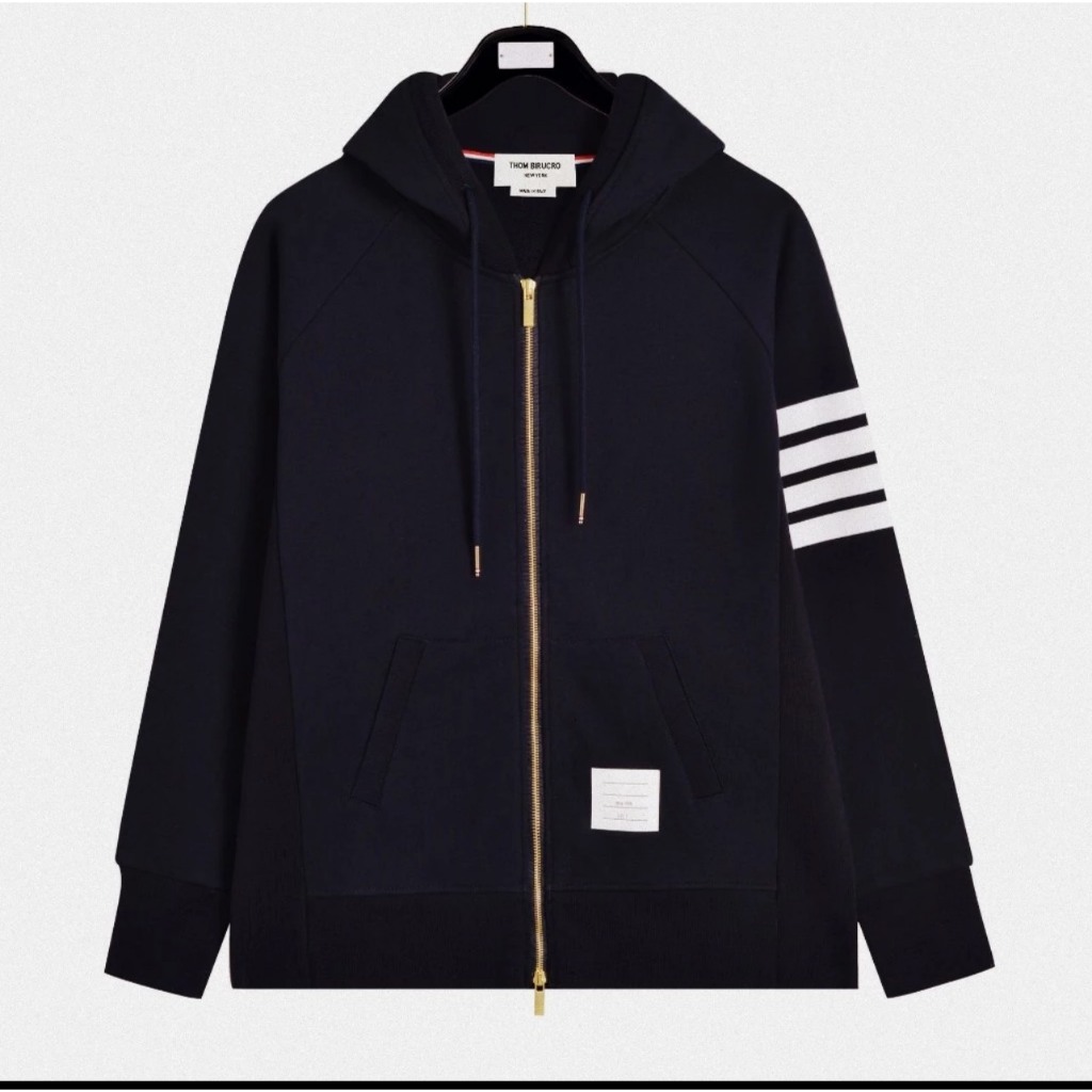 Áo Khoác Hoodie Zip ThomBrown Nam Nữ Cao Cấp, CHính Hãng, Chất Nỉ Bông Xịn Xò, Tag Mac Đầy Đủ Latizia.vn