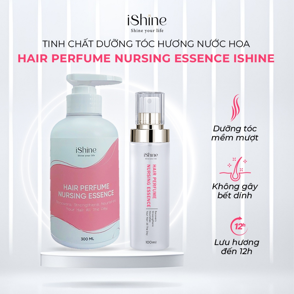 Tinh chất dưỡng tóc phục hồi tóc không xả lại với nước hương nước hoa iShine