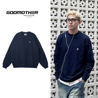 Áo Sweater Nỉ Chân Cua Trơn Basic Godmother Form Oversize Thời Trang Nam Nữ