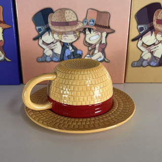 [sẵn hàng kèm hộp] Cốc uống nước sứ hình mũ OnePiece
