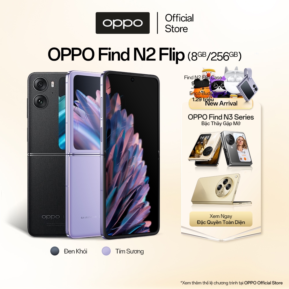 Điện thoại OPPO Find N2 Flip - Hàng chính hãng