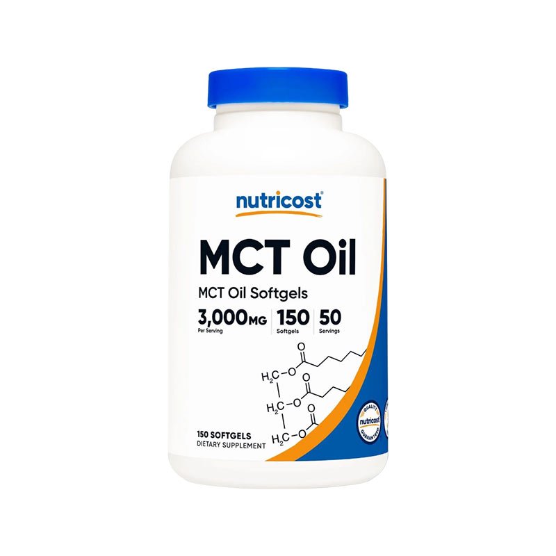 NUTRICOST MCT OIL 3000MG 150 VIÊN GEL Hỗ Trợ Quá Trình Tiêu Hóa Và Trao Đổi Chất, Cung Cấp Năng Lượng