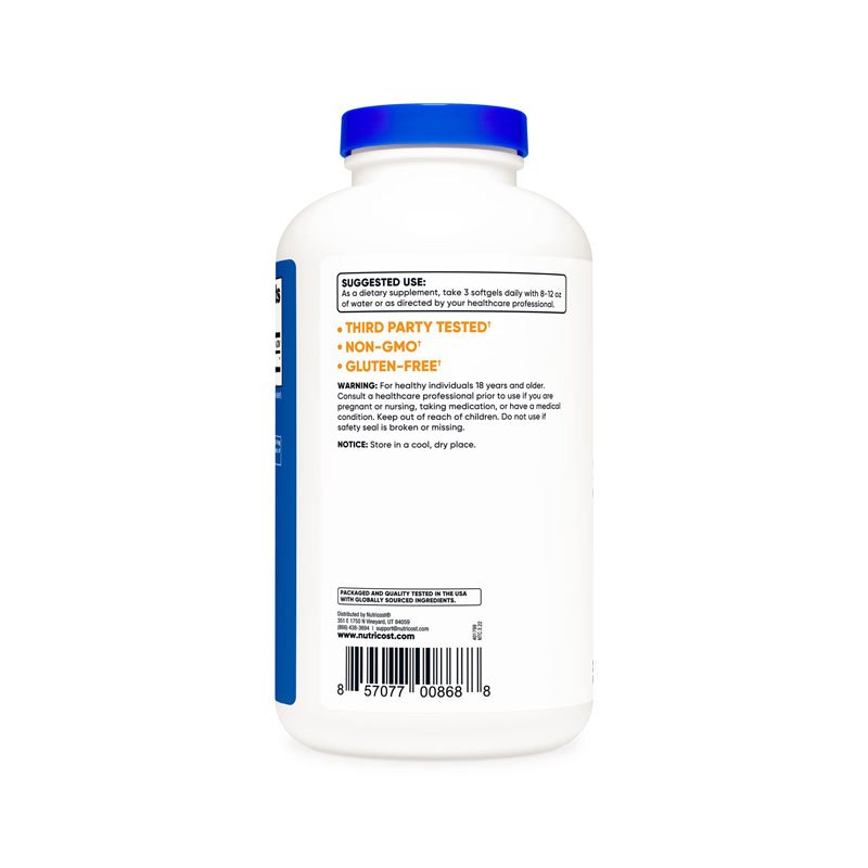 NUTRICOST MCT OIL 3000MG 150 VIÊN GEL Hỗ Trợ Quá Trình Tiêu Hóa Và Trao Đổi Chất, Cung Cấp Năng Lượng