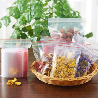 100g Túi zip chỉ đỏ các kích cỡ