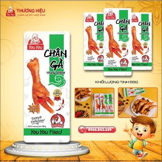 Chân gà You you loại 40 g siêu to hương vị tứ xuyên, chân gà tứ xuyên,chân gà cay