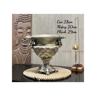 Bình Hoa Composite Trám Thấp Cắm Hoa Lụa, Bình Hoa Decor Cao Cấp | Bh14