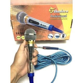 Micro liền dây shunison KTV SN688, chất liệu hợp kim , chống hú , rít rất tốt , hít mic chuẩn