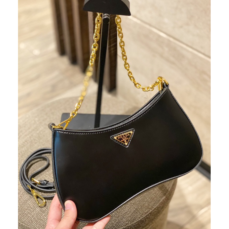 Túi kẹp nách prd kèm dây da CLEO SPSL , hàng đẹp da mịn chuẩn auth1:1