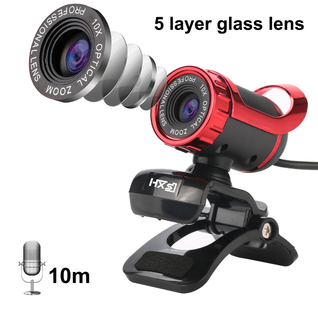 Webcam HXSJ A849 Silver cho máy tính