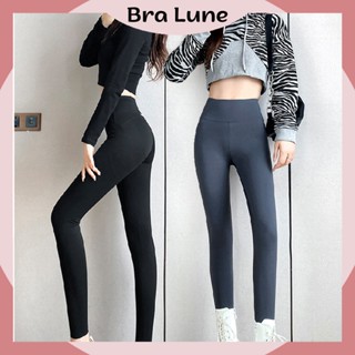  Quần legging giữ nhiệt nữ BRALUNE quần dài nữ chất vải siêu co giãn 4 chiều cạp liền 