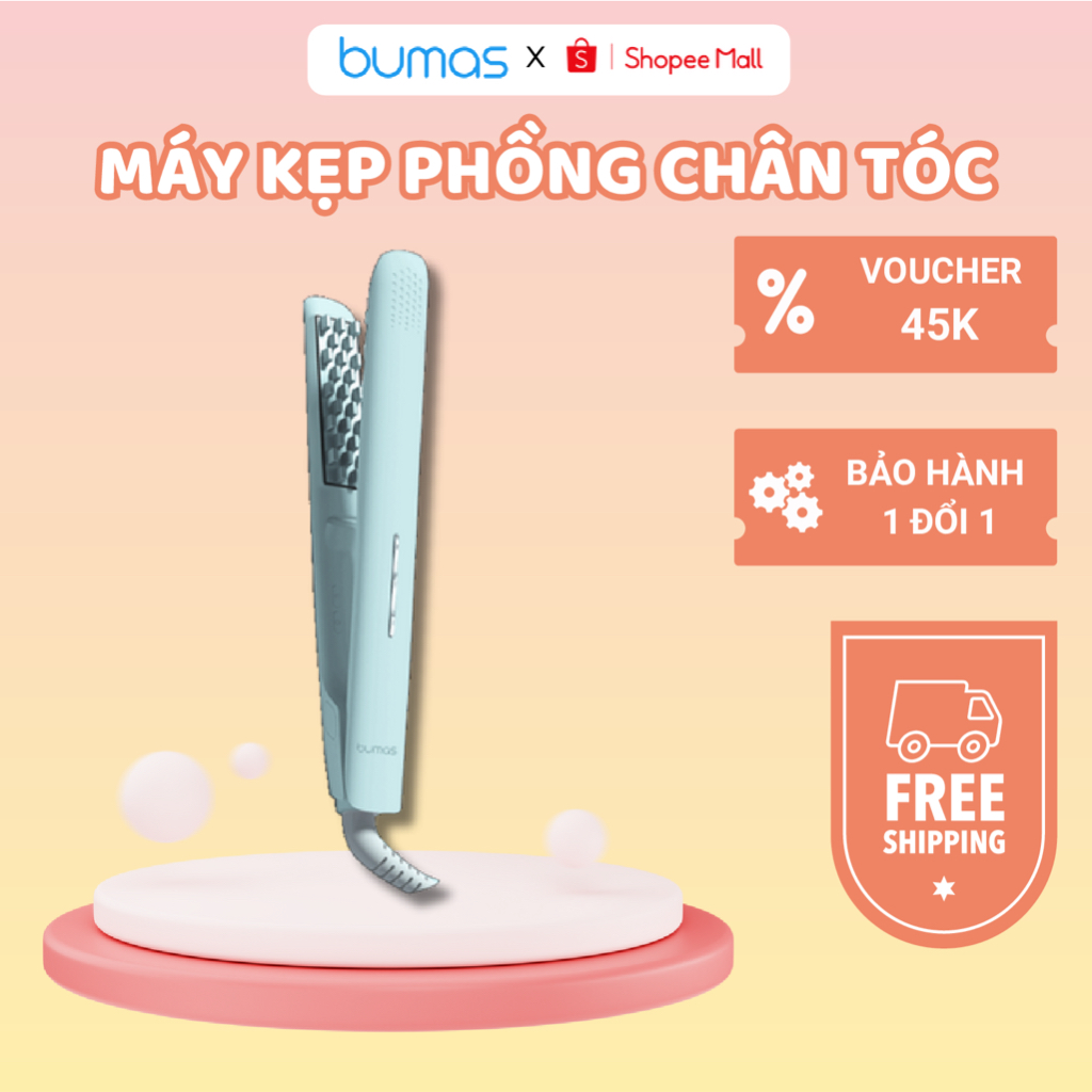 Máy Kẹp Phồng Chân Tóc Ion Âm H8 BUMAS - Làm Phồng Chân Tóc Trong 3 Giây, Không Gây Hư Tổn Tới Tóc, Tạo Hiệu Ứng Tóc Dày
