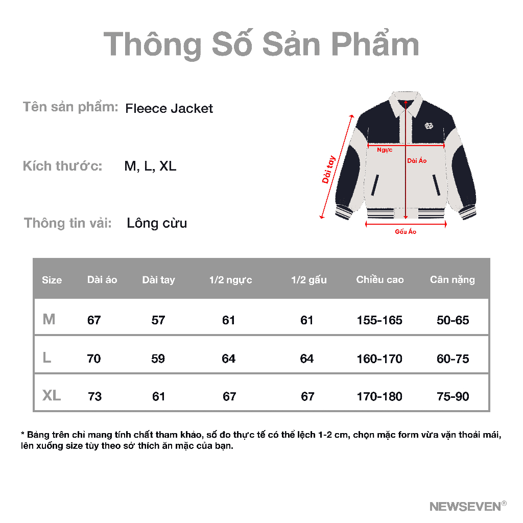 Áo Khoác Lông Cừu NEWSEVEN Fleece AK.273