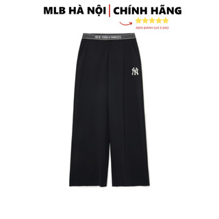 Quần mlb chính hãng quần dài nữ ống suông basic small logo