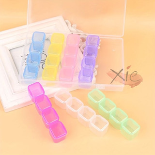 Hộp nhựa 28 ô - Hộp nhựa nhiều ngăn đựng đá , đựng charm , đựng mi fan dành cho nail mi <3