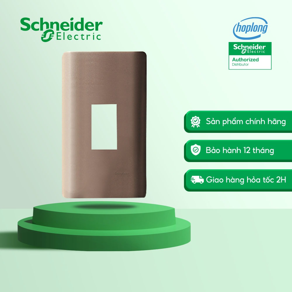 Mặt cho MCB 1 cực màu đồng dòng ZenceloA SCHNEIDER A8401MCB_SZ_G19