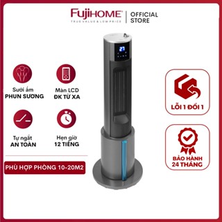 Máy sưởi gốm không khô da phun sương tạo ẩm Nhật Bản nhập khẩu FUJIHOME không đốt oxi tự ngắt tiết kiệm điện