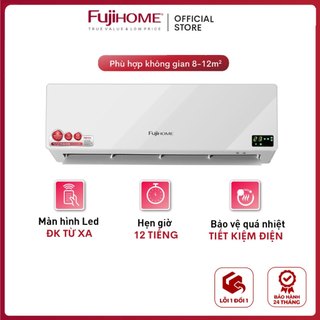 Máy sưởi điều hòa treo tường nhập khẩu FUJIHOME FHW4000 quạt sưởi ceramic không khô da, không đốt oxi, tiết kiệm điện