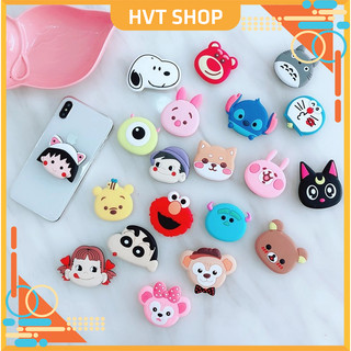 Giá đỡ điện thoại, popsocket đỡ điện thoại hình thú silicon