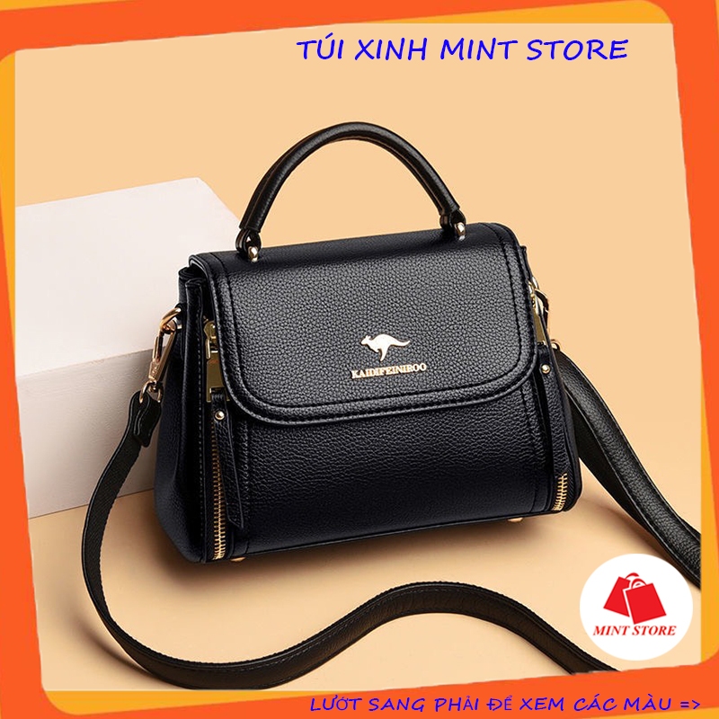 Túi xách công sở thời trang cầm tay đeo chéo khóa chuột da mềm cao cấp PK 632